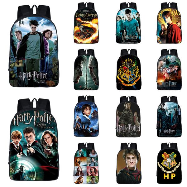 

harry potter backpack 14 styles cartoon printed school bag outdoor travel student sport lapbackpack designer shoulder bag dhl jy536