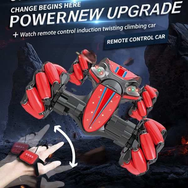 

rc car stunt car gesture remote control twisting off-road vehicle drift light music drift dancing double side driving stunt car t200115