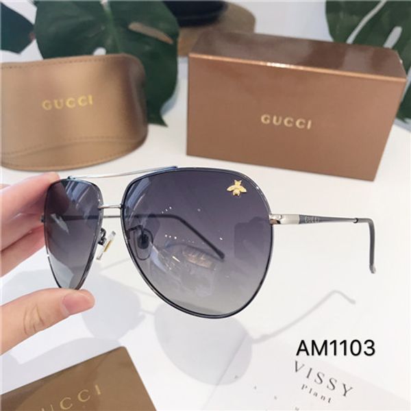 

luxury-2238 sunglasses men women brand designer popular fashion big summer style with the bees uv protection lens, White;black
