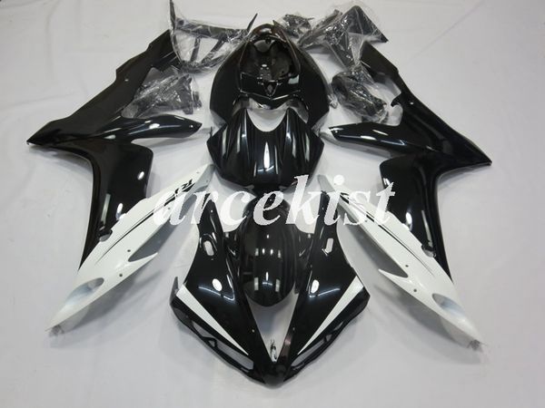 

injection mold new abs motorcycle full fairings kits fits for yamaha yzf-r1 2004 2005 2006 04 05 06 bodywork set black white