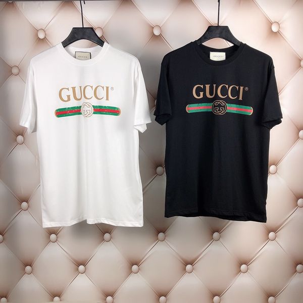 

mens designer fashion casual brand t shirts 2018 summer men women couple designer tees short sleeve pullover size m-3xl 58, White;black