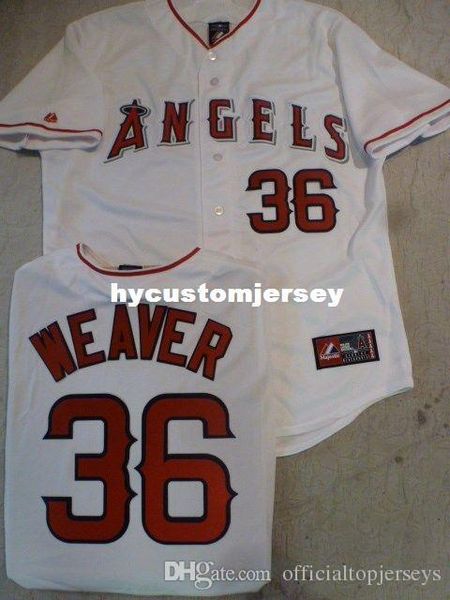 

custom majestic anaheim #36 jered weaver sewn baseball jersey white mens stitched jerseys big and tall size xs-6xl for sale, Black;blue