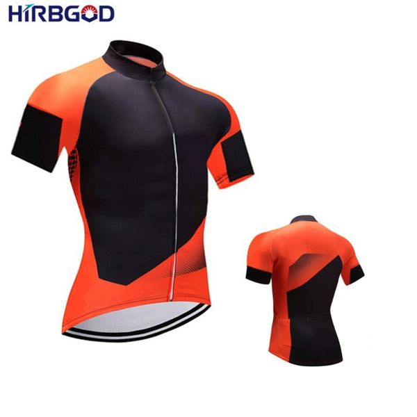

hirbgod orange команда про задействуя джерси 2019 мужчин с коротким рукавом quickdry велоспорт одежды плюс размер велосипедов джерси, styz03, Black