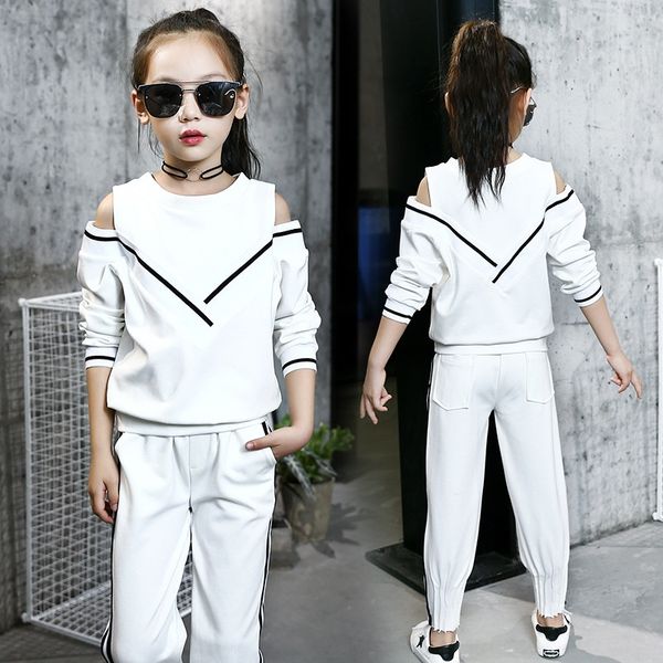 

2020 autumn clothes girls cotton school uniform navy style striped academy style two-piece 2020 autumn girl suit suit