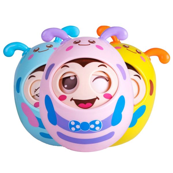 

baby rattle tumbler rolling eyes rattle bell teether educational toys tumbler rattle toys for toddler body shapewear