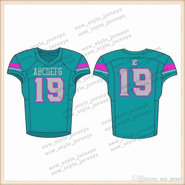 

125Men 2019 Youth Football Jerseys Army Green Wine Red Embroidery Logos Stitched Custom Any name Any number Jerseys