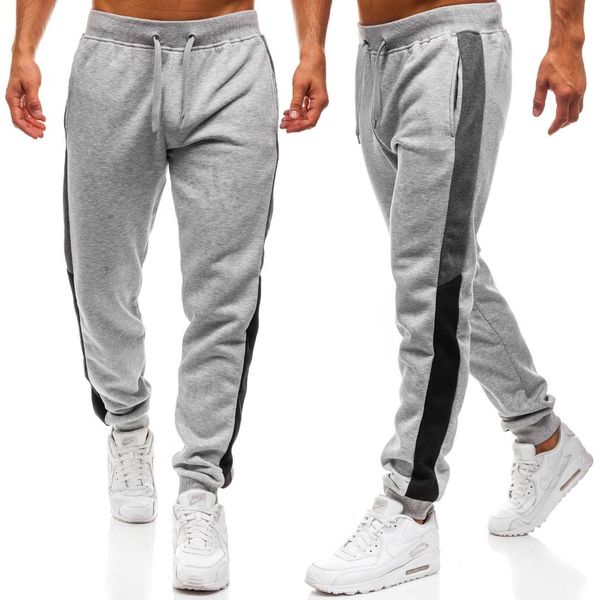 

2019 summer casual cotton full length men's pants regular mid waist pants loose men cotton harem masculina male clothing, Black