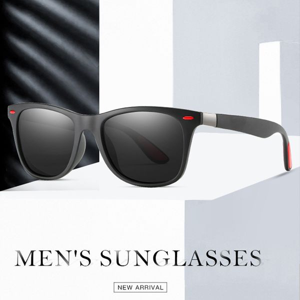 

classic brand designer polarized sunglasses men women vintage driving square frame goggle sun glasses for male gafas de sol