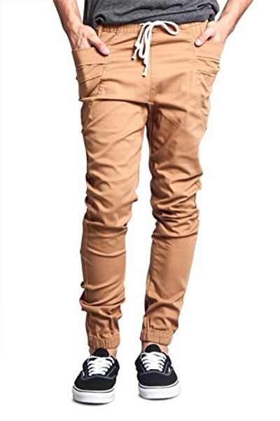 

g-style usa mens twill skinny jogger pants, Blue