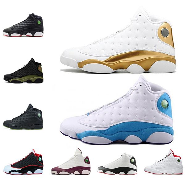 

2020 men basketball shoes 13s island green black cat flint chicago cap and gown he got game sports sneaker athletics shoes size 41-47