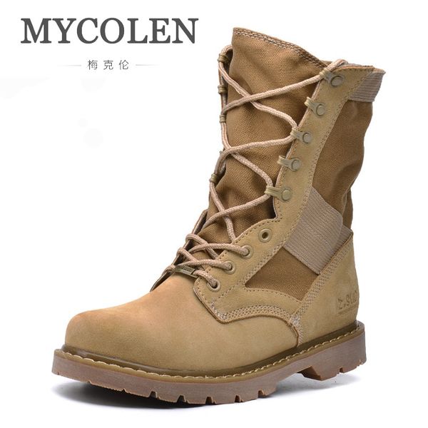 

mecolen casual mid-calf female boots fashion brand lace-up women boots autumn hard-wearing women botas feminina, Black