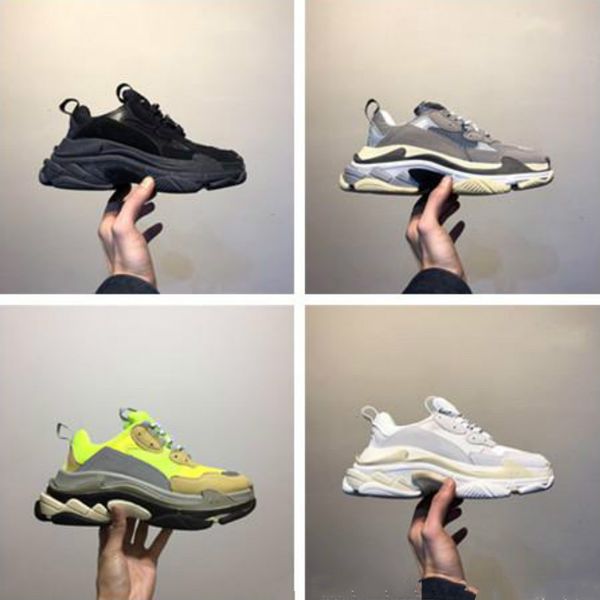

2019 new fashion paris 17fw triple s sneakers triple-s casual dad mens designer shoes for women beige black sports trainers chaussur