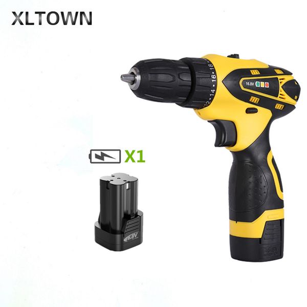 

xlotwn 16.8v mini electric drill two-speed rechargeable lithium battery electric screwdriver household power tool ing
