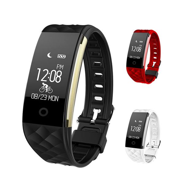

gps movement creative s2 fitness tracker wrist band clock reminder smart watches sport ip67 waterproof bluetooth wristwatch cool, Slivery;brown