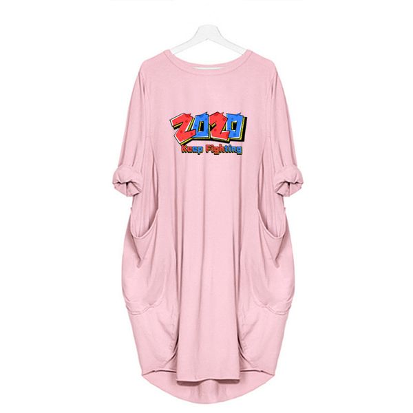 

2020 new fashion letter printed dresses for women casual long sleeve shirts dress with pockets womens streetwear size s-5xl, Black;gray