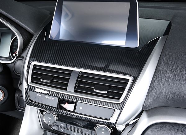 

car styling 1pcs abs plastic interior center console air vent outlet panel trim cover for mitsubishi eclipse cross 2018 2019