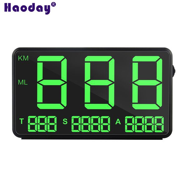 

c80 big screen gps hud head up display speedometer car speedalarmsystem mph km/h vehicle driving speed display,with box