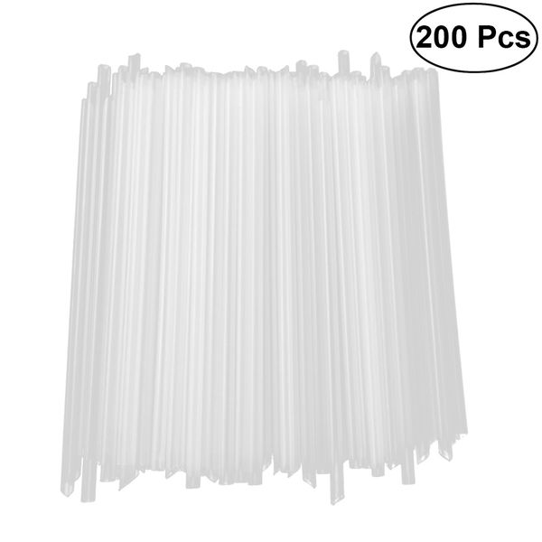 

200 pcs edible level disposable plastic biodegradable edible plastic straws drink straws for party restaurant