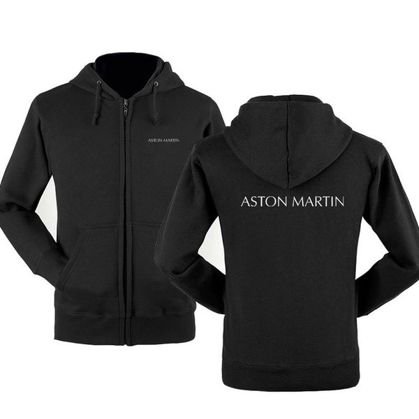

2020 осень зима aston martin логотип zipper толстовки printed мужчины fleecel с капюшоном куртки толстовки на молнии толстовка k