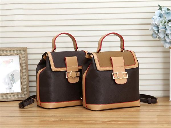 

backpacks women's bags new fashionable presbyopia women's bags high-sense leather large-capacity backpack school brand designer wo