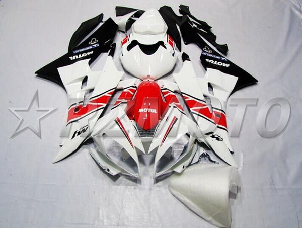 

4gifts injection mold new abs motorcycle full fairings set fit for yamaha yzf-r6 2006 2007 06 07 r6 bodywork set white black red