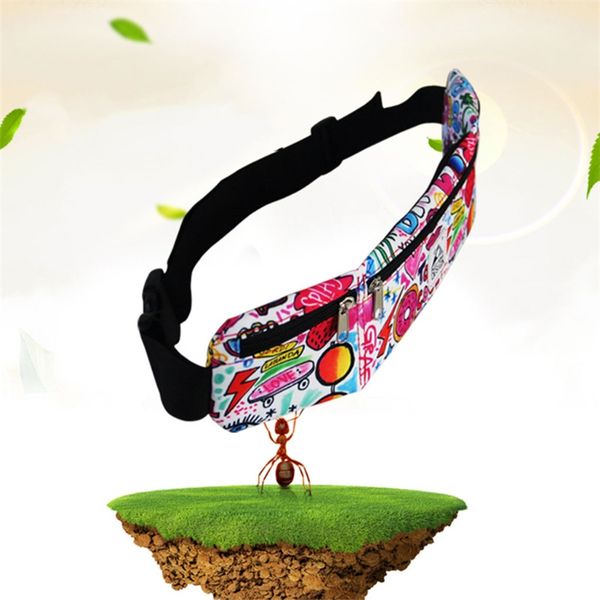 

noenname_ waist pack women men belt waist bag sports hiking running pouch zip fanny pack