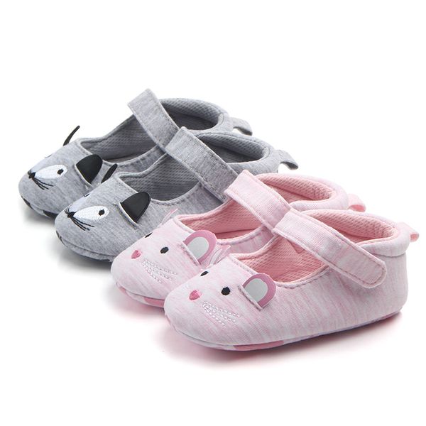 

2019 fashion new baby shoes girls boy first walkers mouse cat soft sole newborn shoes 0-18m baby first cute toddler
