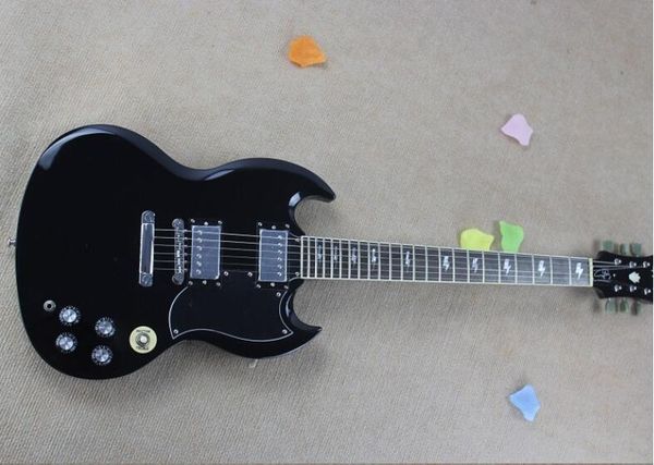 

sg электрическая гитара черный палисандр накладка, бесплатная доставка