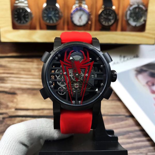 

relojes hombre watches men automatic rubber band sports wristwatches men mechanical watch business clock men's gift, Slivery;brown