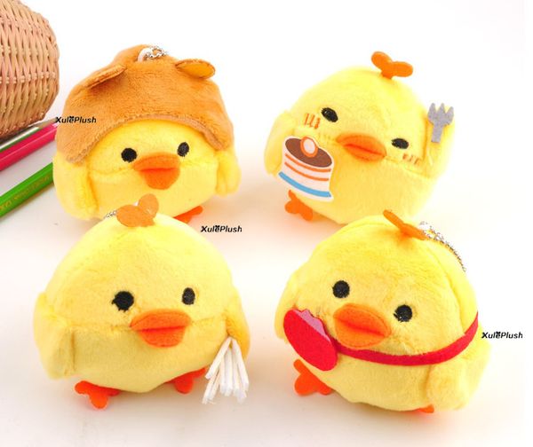 

little 4designs- chicken , key chain pendant plush stuffed toy doll , soft plush toys of bouquet