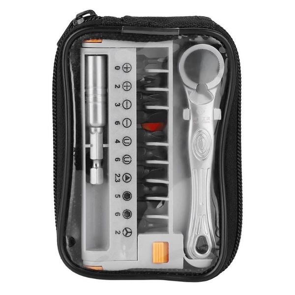 

multifunction 12 in 1 portable mini 1/4 quick ratchet socket wrench & screwdriver kit bits set hand tool set bicycle repair kit