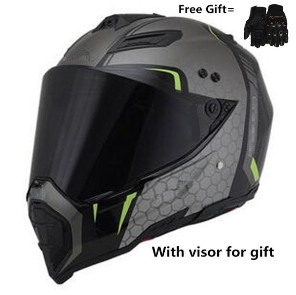 

dot helmet for dirtbike atv motocross mx offroad motorcyle street bike snowmobile helmet with visor (medium, gloss white