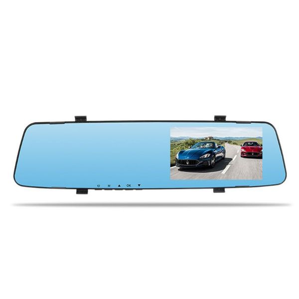 

4.5 inch ultra-thin acrylic car dvr mirror dash cam recorder rear view camera b36b
