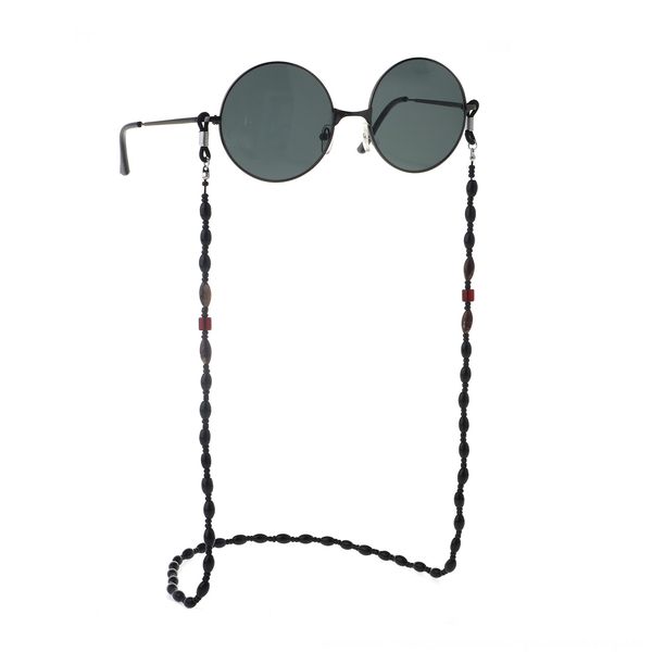 

anti-skid popular handmade black chain anti-skid beaded glasses popular handmade beaded black glasses chain, Blue