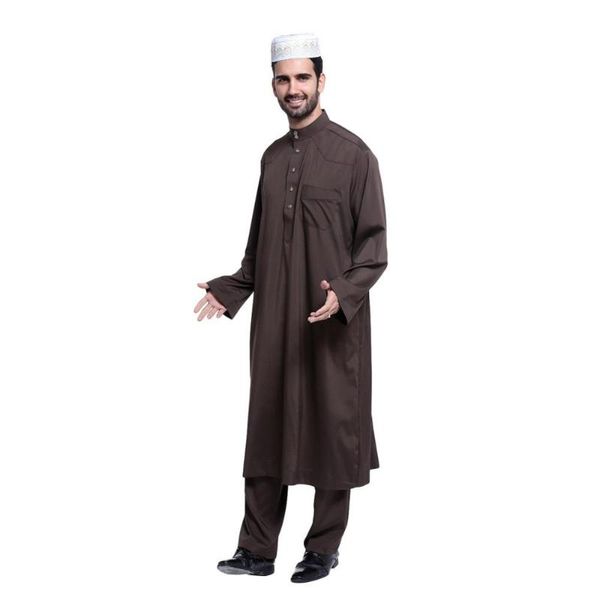 

ethnic clothing muslim hui men's arab robe, Red