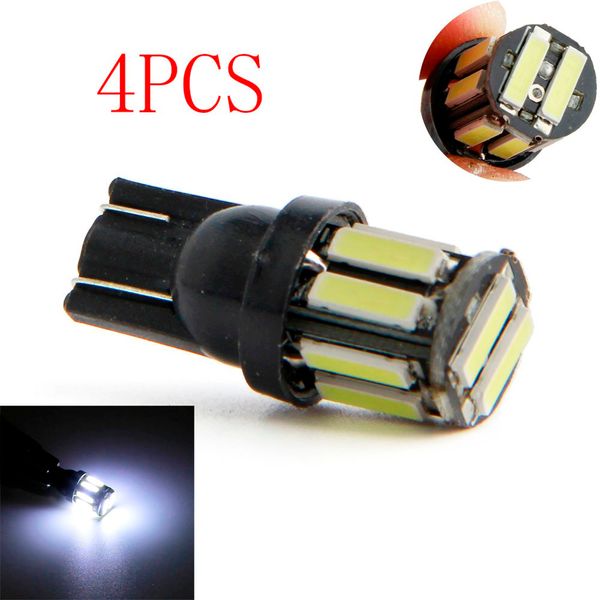 

4pc автомобиль t10 led 194 168 клин замены reverse панель приборов лампа белые синие шарики для габаритных огней oct24