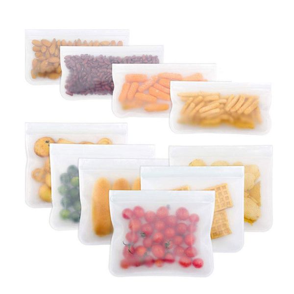 

new peva fresh bag refrigerator fresh bag pe zipper large