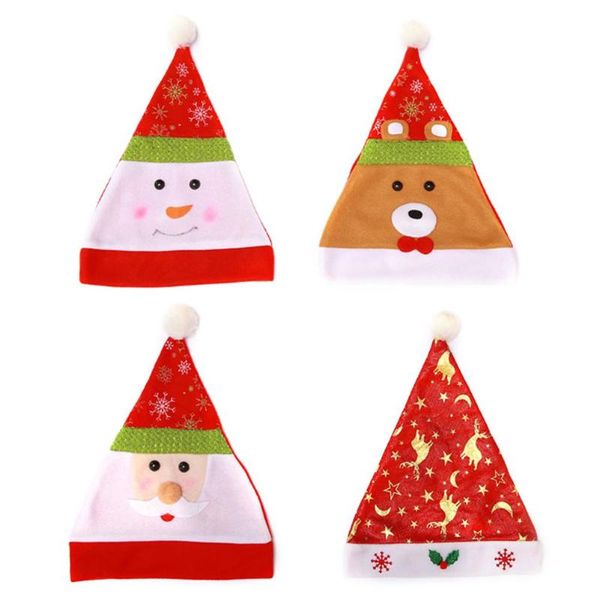 

1pc cartoon christmas hats kids christmas hat non-woven fabrics xmas hat party decoration