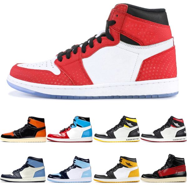 

2019 новый 1 мужская баскетбольная обувь 1s топ человек-паук обсидиан unc бесстрашный не для перепродажи турбо зеленый backboard 3.0 спорт к