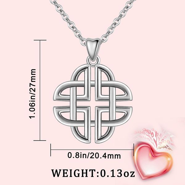 

angel caller authentic 925 sterling silver celtics knot pendant necklaces for women romantic gift fine jewelry anniversary
