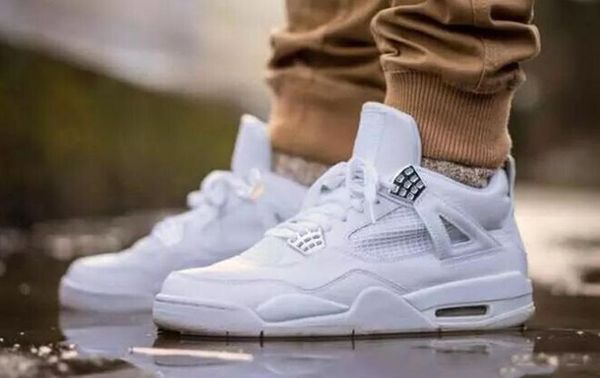 

new 4 4s men women basketball shoes air pure money royalty white cement bred b blue retro red premium black bred pale citron j4 sneakers