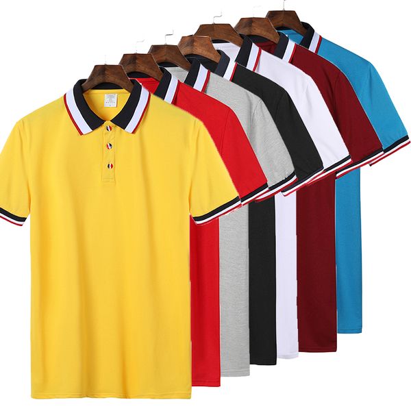 

mens shirt brands clothing 2020 short sleeve summer shirt man black cotton poloshirt men plus size shirts, White;black