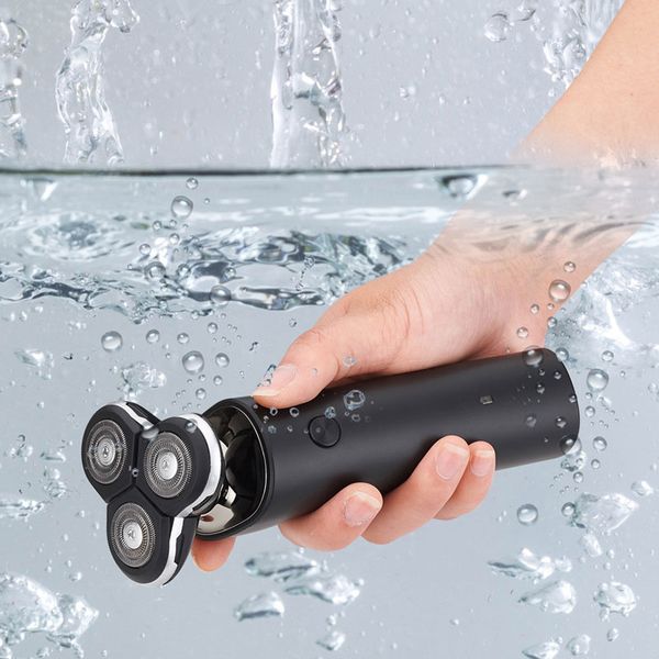

fast charge electric shaver portable electric razor head dry wet shaving washable beard trimmer trimer dual blade turbo mode