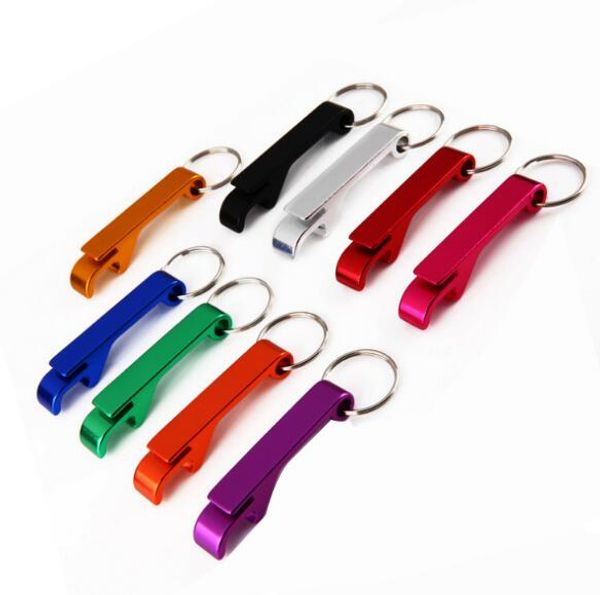

6.5*1.2cm new metal aluminum alloy keychain key chain ring with beer bottle opener custom personalized,laser engraving for openers h085