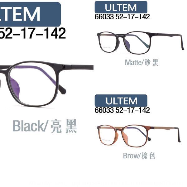 

66033 plastic steel ultem myopia myopia tungsten titanium optical ultra light thin leg glasses frame small face square glasses frame, Silver