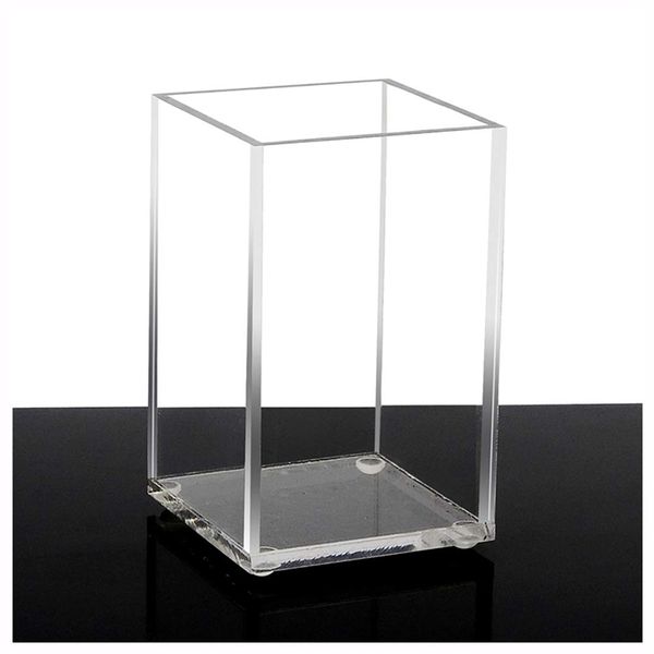 

acrylic pen holder 2 pack,clear deskpencil cup stationery organizer for office desk accessory other home storage organization