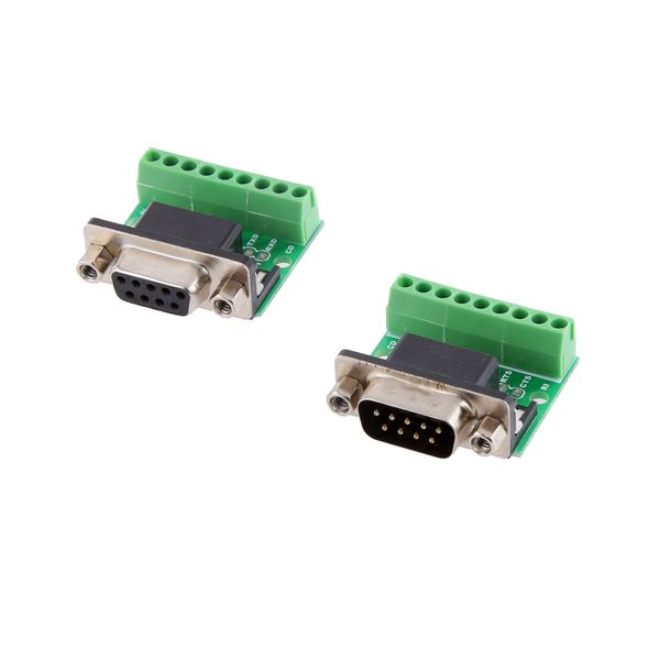 

9pin db9 solderlessterminal женский / мужской rs232 rs485 разъем адаптера