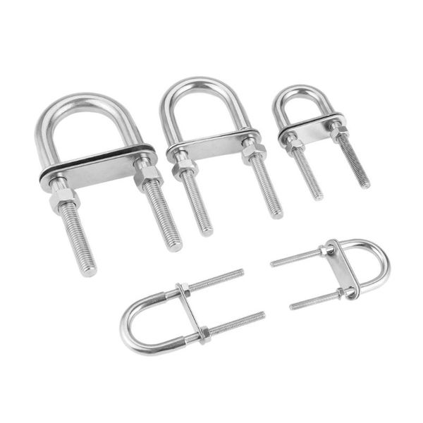 

304 stainless steel marine rope rigging bow stern eye u-bolt yacht boat hardware and brand new