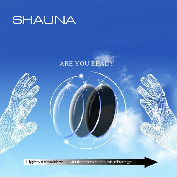 

shauna 1.56 prescription cr-39 resin discoloration glasses lenses myopia hyperopia presbyopia optical lens light-sensitive, Silver