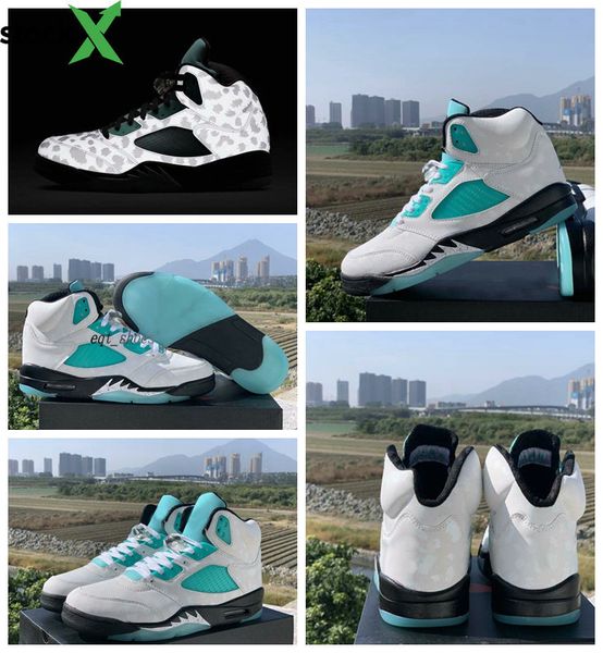 

2020 jumpman 5 island green inspire satin 3m reflective wings leopard 5s psg men basketball shoes designer laney og mens sports sneakers, Black